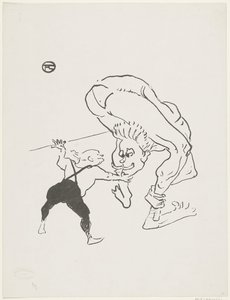 Portrét bratří Marca v Cabaret Folies-Bergère Bratři Aux Folies-Bergère Marco Scéna Cirque od Anonymous