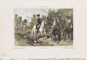 Princ William v bitvě u Fleurus, 1794 od Anonymous