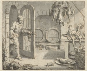 Krysa z města a krysa z venkova Návrhy ilustrací k edici Bajek Jeana de la Fontaina (název série) od Anonymous
