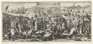 Ruiter Gevecht v Arras, 1640 Porážka Španělů při útoku na obléhání Arrasu Příjezd konvoje a kapitulace města Arras do poslušnosti krále (název na předmět) od Anonymous