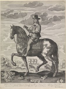 Jezdecký portrét Viléma II., prince Oranžského od Anonymous