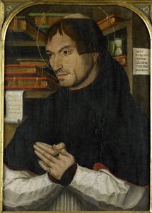 Svatý Dionýsius Areopagita v modlitbě od Anonymous