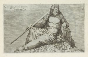 Sochař van Oceanus Portrét Oceana z Říma v zelené zahradě Caesarů (název na objektu) Starožitné sochy v Římě (název série) Ikony starověkých soch města Říma, které jsou vidět na veřejných místech (název série) od Anonymous