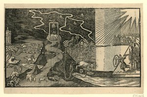 Cartoon on Jacobus Taurinus, 1615 od Anonymous