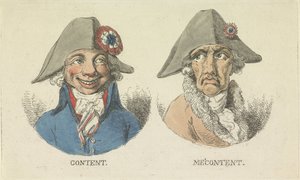 Spokojený a nespokojený, 1795 Obsah / Můj obsah (název na objektu) od Anonymous