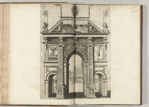 Triumfální brána s jeřábem, 1594 od Anonymous