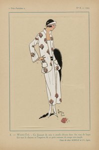 Velmi pařížský, 1923, č. 8: 7.- WANG-TAÏ. - Tento hedvábný damašek... od Anonymous