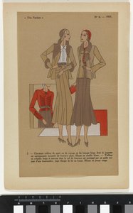 Velmi pařížský. Móda, elegance, elegance Velmi pařížský, 1931, č. 6: 2. - Okouzlující sportovní oblek... od Anonymous