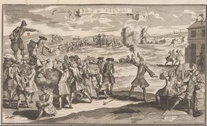 Výsledek obchodu s větrem, 1720 Uytslag der Wind Negotie (název na objektu) The Great Scene of Folly (název série) od Anonymous