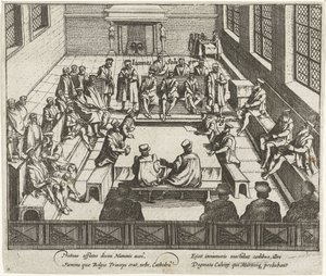 Zákaz protestantského kázání v Antverpách, 1577 od Anonymous