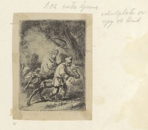 Let do Egypta: Small Plate Recueil de Rembrandt od H. L. Basana, 1807/1808, 65 (124) (název série) Recueil de quatre-vingt-cinq estampes originales (název série) od Anonymous