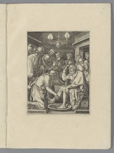 Voetwassing Petra The Little Pass (název série) Passio Christi Ab Alberto Durer Nuremberg Figure (název série) od Anonymous