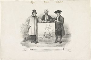 Erb s Belgičanem, Jáváncem a Holanďanem, 1826 od Anonymous