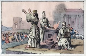 Starověká perská civilizace: mágové, oficiální kněží a učedníci Zarathoustra (Starý Orient, Peršané: Kouzelník) - rytina z „“ Zvyky a obyčeje všech národů vesmíru. To je historie vlády, zákonů, milicí, náboženství od Anonymous Anonymous