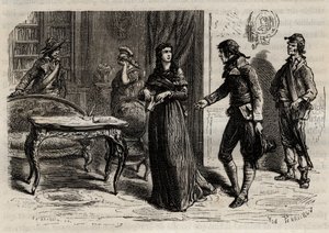 Zatčen Madame Roland 1. června 1793 v Paříži - Zatčen Madame Roland (Manon Roland, rozená Jeanne Marie Philippon). od Anonymous Anonymous