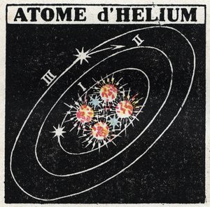 Atom a věda: Atom helia. Anonymní ilustrace z roku 1925. Soukromá sbírka. od Anonymous Anonymous