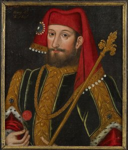 Baroko: Anglický král Jindřich IV. (1367-1413), Anonym, ca. 1600. Olej na dřevě, 50,5x43. Soukromá sbírka od Anonymous Anonymous