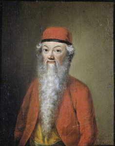 Karikatura Jean-Etienne Liotarda, kolem 1752-1800 (olej na desce) od Anonymous Anonymous