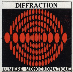 Difrakce: monochromatické světlo. Anonymní ilustrace z roku 1925. Soukromá sbírka. od Anonymous Anonymous