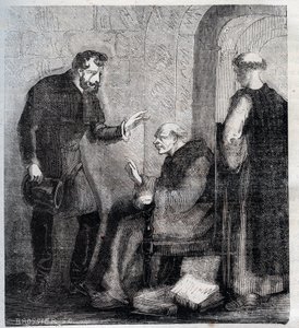 Diogo Inacio de Pina Manique (1733-1805) Portugalský soudce Útočí na portugalské svobodné mony Rytina z roku 1879 v „“Historie tajemství, politiky a náboženských společností““ od Pierra Zacconeho (1817-1895) od Anonymous Anonymous