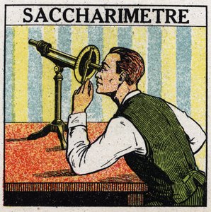 Dvojitá refrakce: sacharimetr. Anonymní ilustrace z roku 1925. Soukromá sbírka. od Anonymous Anonymous