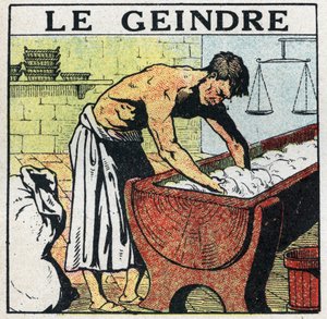 Elektrické nářadí: kňučení nebo pomocník pekaře, jehož metier měl loupat dužinu před vynálezem elektrických petrinů. Anonymní ilustrace z roku 1925. Soukromá sbírka. od Anonymous Anonymous