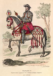 Jezdecký portrét Františka I. (1494 - 1547) - Jezdecký portrét Františka I., francouzského krále (1494 - 1547) - soukromá sbírka od Anonymous Anonymous