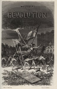Frontispis z roku 1866 „Historie francouzské revoluce“ od Adolphe Thierse. Soukromá sbírka. od Anonymous Anonymous