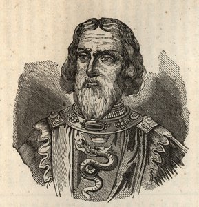 Galeas I Visconti - Galeazzo I Visconti - galeazzo první visconti - 1277-1328 - rytina od Anonymous Anonymous