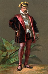 HERNANDO (Hernan) CORTES (Cortez) (1485-1547) španělský dobyvatel Mexika. Chromolitografie Soukromá sbírka od Anonymous Anonymous