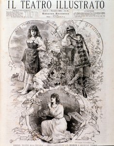 Ilustrace pro Mignon, opera Ambroise Thomase (rytina od Anonymous Anonymous