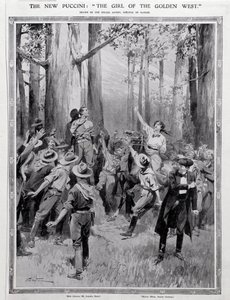 Ilustrace pro The Girl of the West, opera Puccini od Anonymous Anonymous