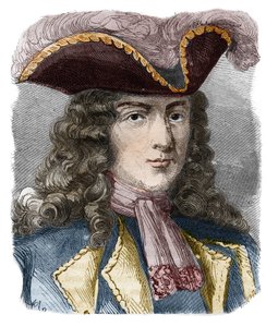 Jean-Bernard Louis de Saint Jean, baron de Pointis (1645-1707), francouzský admirál a lupič. Rytina 19. století. Soukromá sbírka. od Anonymous Anonymous