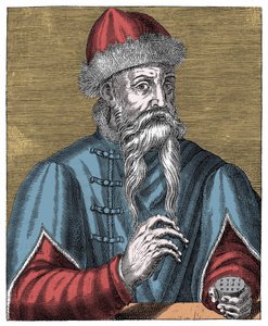 Johann Gutenberg, německý tiskař a zlatník od Anonymous Anonymous