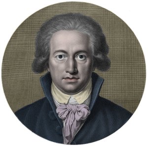 Johann Wolfgang von Goethe (1749-1832). Německý spisovatel. Rytina 19. století - Portrét Johana Wolfganga Goetha (1749 - 1832), německého spisovatele od Anonymous Anonymous
