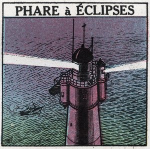 Světelné signály: Eclipses Lighthouse. Anonymní ilustrace z roku 1925. Soukromá sbírka. od Anonymous Anonymous