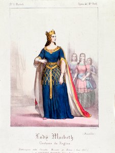 Postava královny Macbeth v opeře Macbeth od Giuseppe Verdiho od Anonymous Anonymous