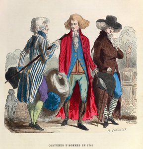 Pánské kroje v roce 1787 - soukromá sbírka od Anonymous Anonymous