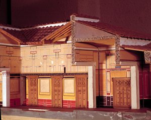 Miniatura domu tragického básníka v Pompejích. od Anonymous Anonymous