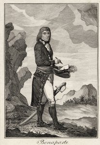 Napoleon Bonaparte - Anonym - 1797 - Mědirytina - 16,2x11,1 - Soukromá sbírka od Anonymous Anonymous
