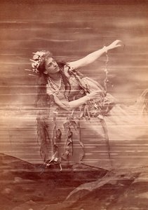 Operní pěvkyně Lilli Lehmann (1848-1929) jako Woglinde v opeře Das Rheingold od Richarda Wagnera. Bayreuth od Anonymous Anonymous