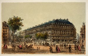 Paříž 1874: Boulevard des Capucines, soukromá sbírka od Anonymous Anonymous
