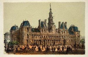 Paříž 1874: radnice, soukromá sbírka od Anonymous Anonymous