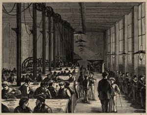 Paris, Odborná obecní škola Diderot - rytina 1890 od Anonymous Anonymous
