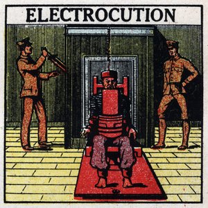 Fyziologické účinky elektrolitu: usmrcení elektrickým proudem s rozsudkem smrti pomocí elektrického křesla v kajícnici ve Spojených státech. Anonymní ilustrace z roku 1925. Soukromá sbírka. od Anonymous Anonymous