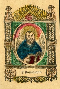 Zbožný obraz: Svatý Dominik, zakladatel dominikánského řádu (Epinální tisk) od Anonymous Anonymous