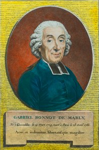 Portrét abbé Gabriel Bonnot de Mably (1709-1785) filozof a předchůdce utopického socialismu, sbírka Privee od Anonymous Anonymous
