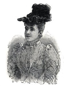 Portrét Adeliny Patti (1843-1919), italské zpěvačky. Gravírování „“Le Petro Parisien““ od Anonymous Anonymous