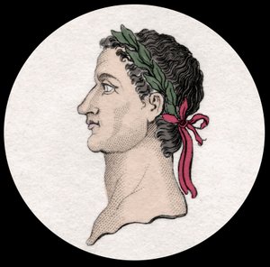 Portrét Caius Caesar Germanicus známý jako Caligula (12-41), římský císař. Rytina 19. století. milánský od Anonymous Anonymous