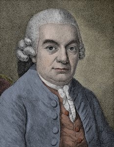 Portrét Carl Philipp Emanuel Bach (Emmanuel) (1714 - 1788), německý skladatel (rytina) od Anonymous Anonymous